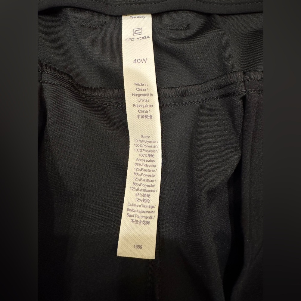 CRZ YOGA Men's All Day Comfy Golf Shorts with pockets 7” size 40W - Picture 5 of 5